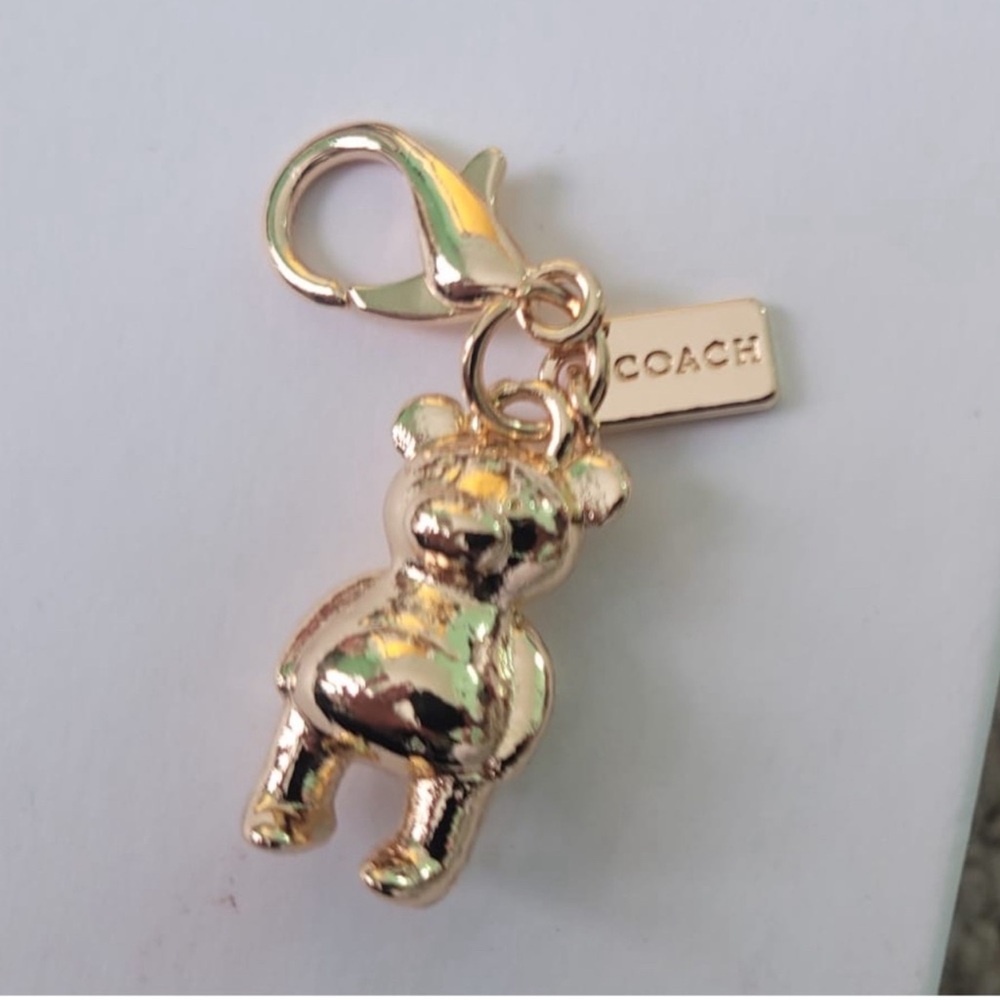 Coach Gold Bear Keychain - Picture 3 of 4